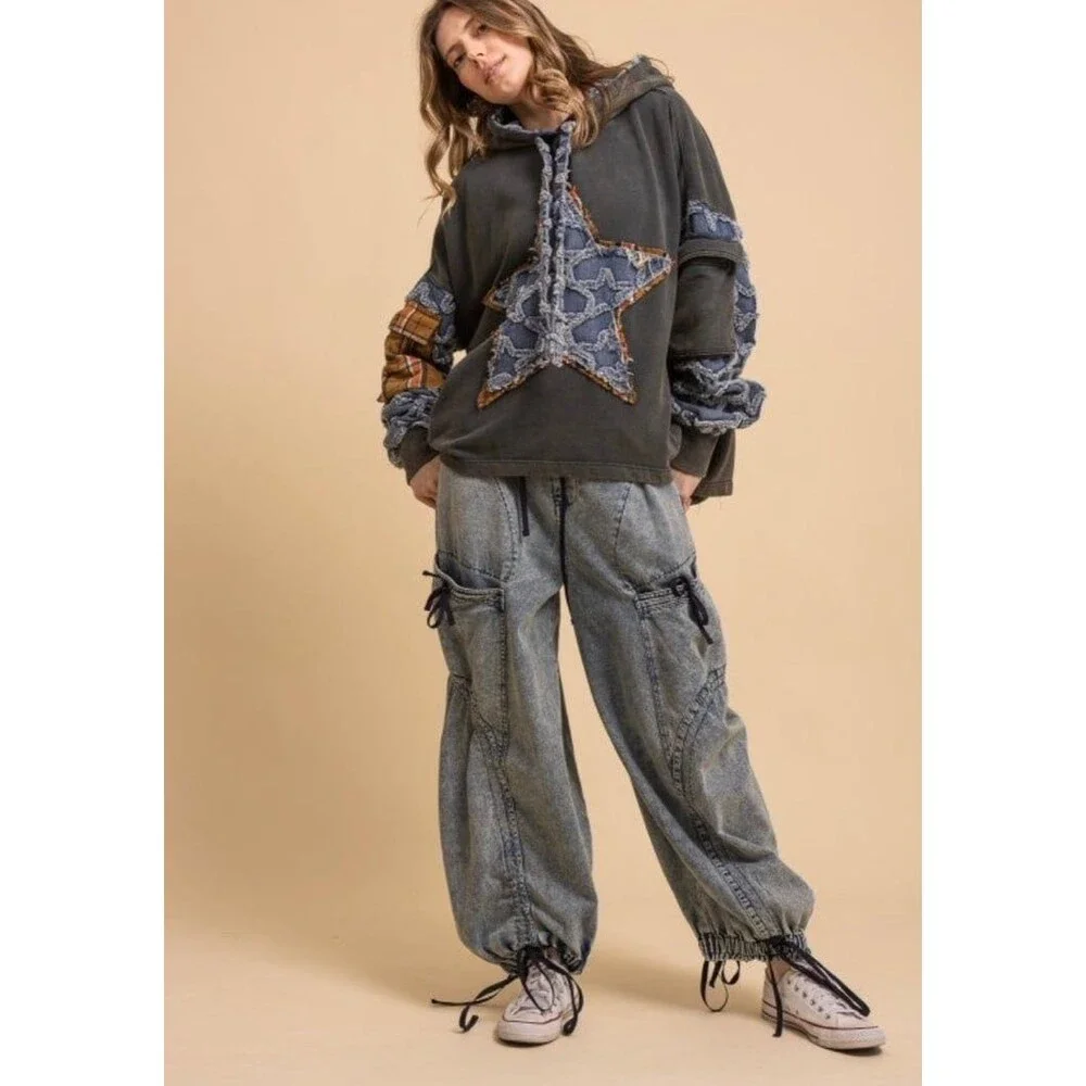Blue Velvet pants BLUEVELVET jogger style joggers pockets ties bluevelvet jeans